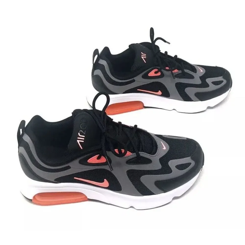 Nike Air Max 200 Sz 7y Kids Pink Black Gray Hot Punch CT6388-001